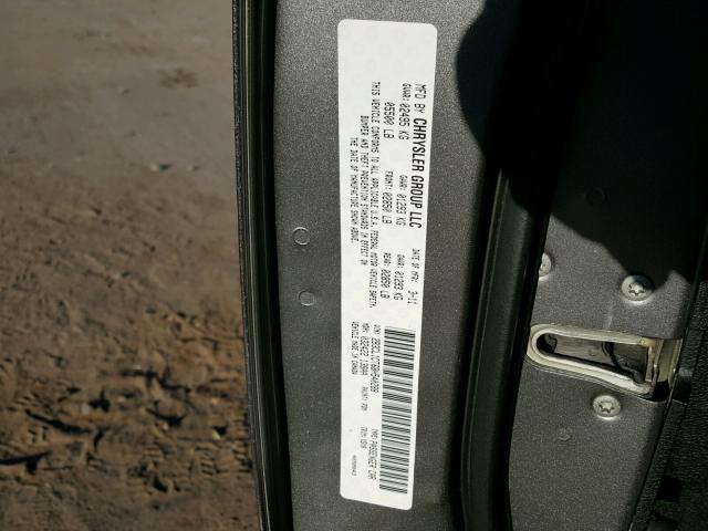 2B3CL1CT6BH540288 - 2011 DODGE CHARGER PO GRAY photo 10