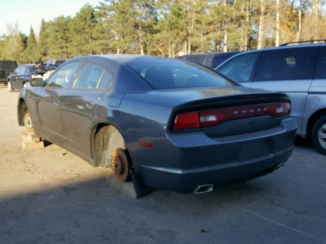 2B3CL1CT6BH540288 - 2011 DODGE CHARGER PO GRAY photo 3