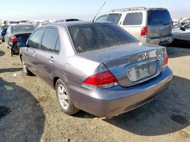 JA3AJ26E16U069098 - 2006 MITSUBISHI LANCER ES GRAY photo 3