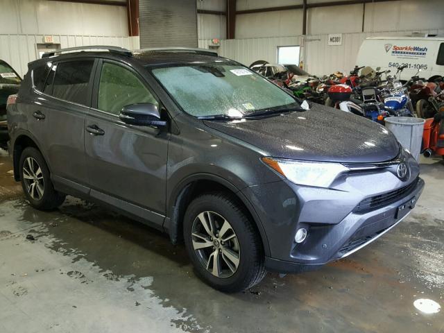 JTMRFREV5JJ193000 - 2018 TOYOTA RAV4 ADVEN GRAY photo 1