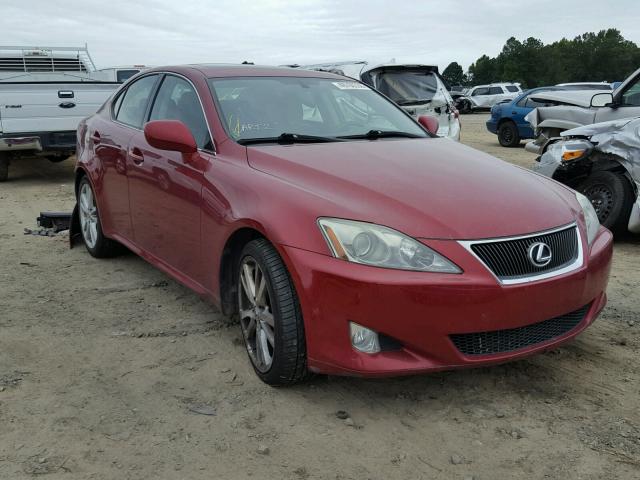 JTHBE262265010229 - 2006 LEXUS IS 350 MAROON photo 1