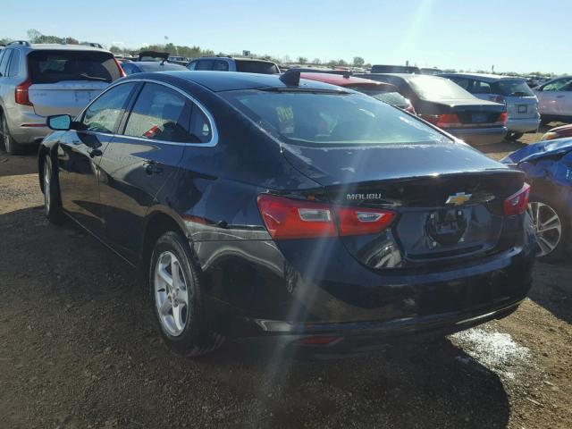 1G1ZB5ST6JF260576 - 2018 CHEVROLET MALIBU LS შავი ფოტო 3