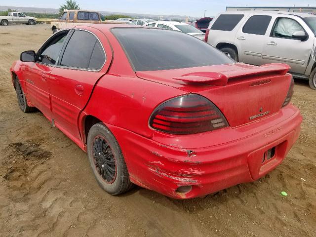 1G2NF52T81M518526 - 2001 PONTIAC GRAND AM S RED photo 3