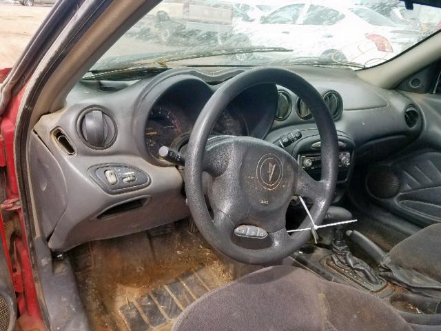1G2NF52T81M518526 - 2001 PONTIAC GRAND AM S RED photo 9