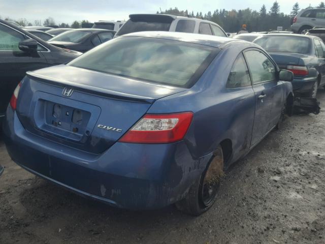 2HGFG113X6H001232 - 2006 HONDA CIVIC DX V BLUE photo 4