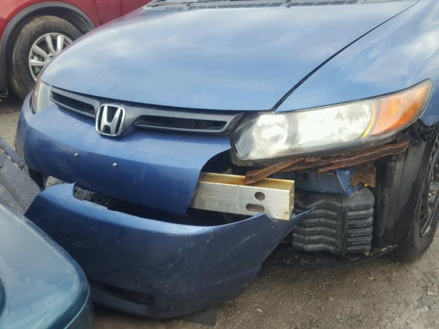 2HGFG113X6H001232 - 2006 HONDA CIVIC DX V BLUE photo 9