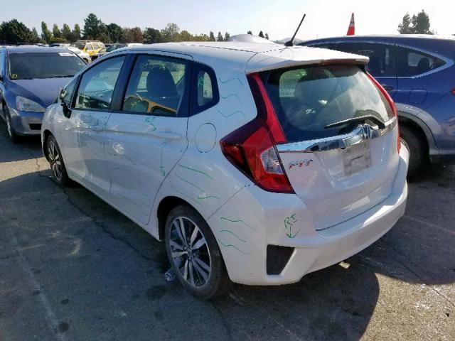 JHMGK5H75GS013668 - 2016 HONDA FIT EX WHITE photo 3