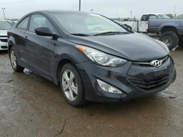 KMHDH6AE6DU000599 - 2013 HYUNDAI ELANTRA CO BLACK photo 1