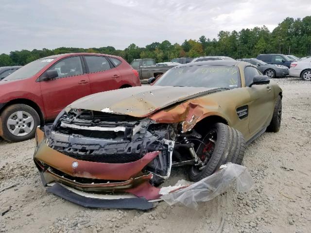 WDDYJ7JA8HA010349 - 2017 MERCEDES-BENZ AMG GT S GOLD photo 2