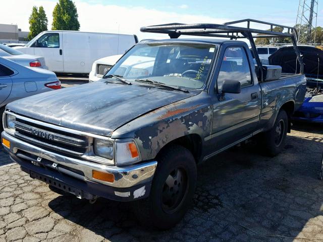 4TARN81A4PZ079818 - 1993 TOYOTA PICKUP 1/2 GREEN photo 2