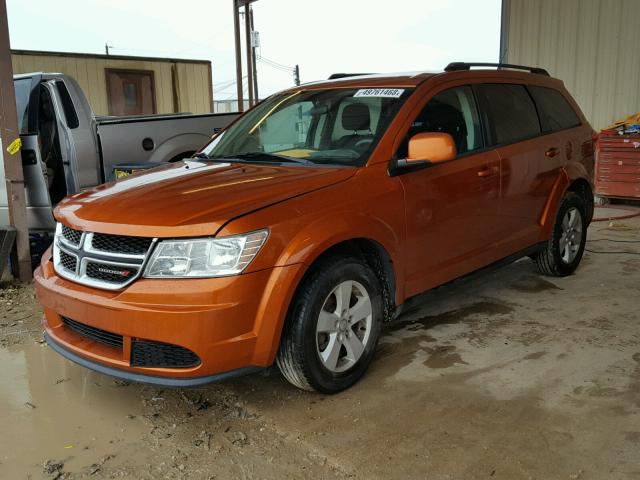 3D4PG1FG7BT518393 - 2011 DODGE JOURNEY MA ORANGE photo 2