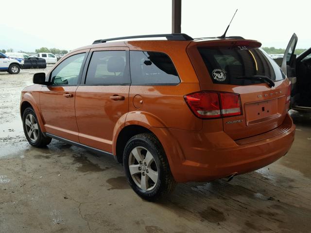 3D4PG1FG7BT518393 - 2011 DODGE JOURNEY MA ORANGE photo 3