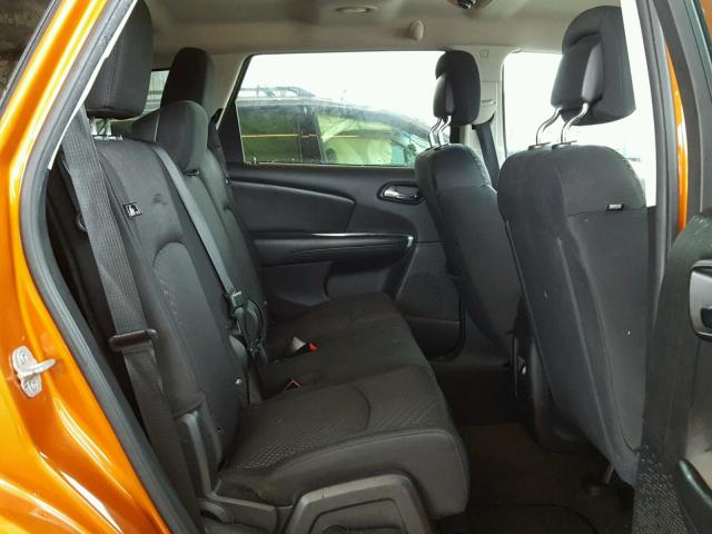 3D4PG1FG7BT518393 - 2011 DODGE JOURNEY MA ORANGE photo 6