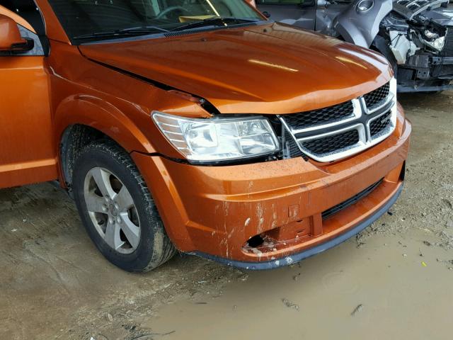 3D4PG1FG7BT518393 - 2011 DODGE JOURNEY MA ORANGE photo 9