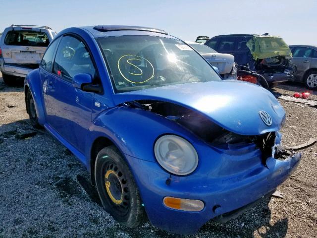 3VWCS21C11M434080 - 2001 VOLKSWAGEN NEW BEETLE ლურჯი ფოტო 1