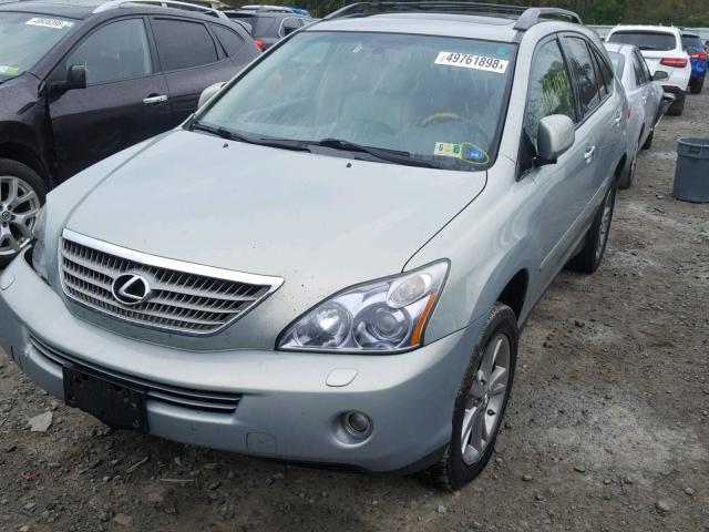 JTJHW31U682055022 - 2008 LEXUS RX 400H GRAY photo 2