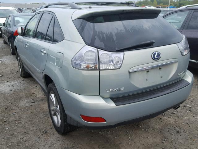 JTJHW31U682055022 - 2008 LEXUS RX 400H GRAY photo 3