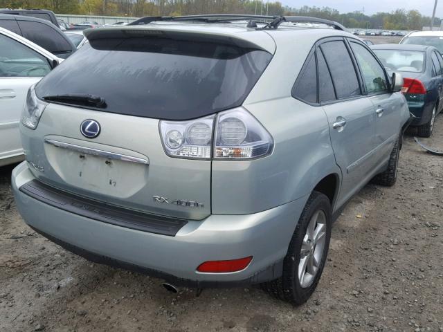 JTJHW31U682055022 - 2008 LEXUS RX 400H GRAY photo 4