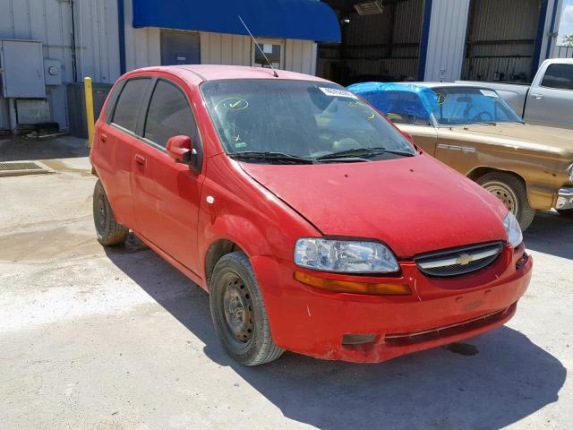 KL1TD66666B640900 - 2006 CHEVROLET AVEO BASE Qırmızı foto 1