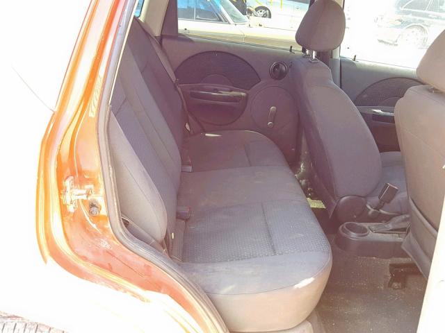 KL1TD66666B640900 - 2006 CHEVROLET AVEO BASE Qırmızı foto 6