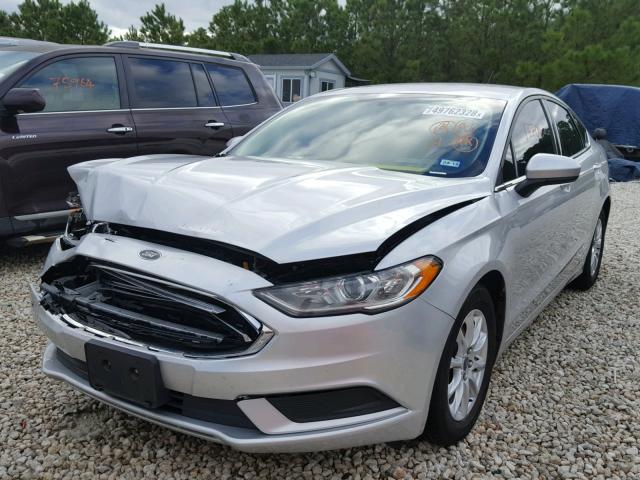 3FA6P0G7XHR342503 - 2017 FORD FUSION S SILVER photo 2