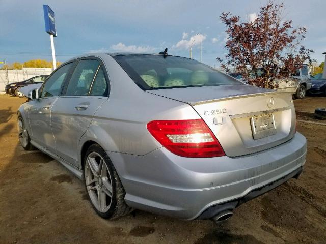 WDDGF8JB6CA711654 - 2012 MERCEDES-BENZ C 350 4MAT SILVER photo 3