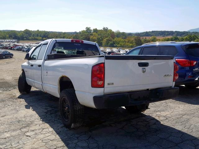 1D7HU18N48J192922 - 2008 DODGE RAM 1500 S WHITE photo 3