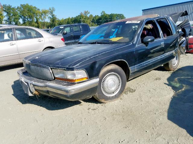 1G4BT5375NR431468 - 1992 BUICK ROADMASTER BLACK photo 2