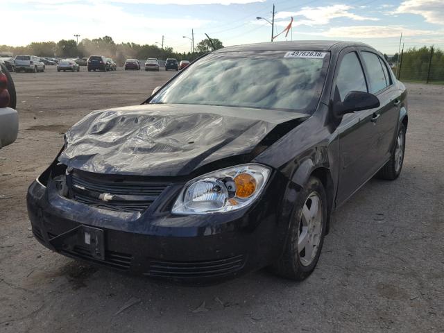 1G1AF5F53A7182913 - 2010 CHEVROLET COBALT 2LT BLACK photo 2