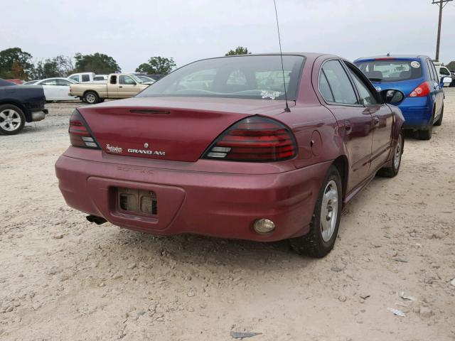 1G2NE52F75M137933 - 2005 PONTIAC GRAND AM S Bordo foto 4