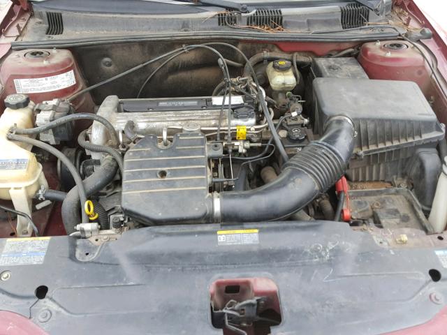 1G2NE52F75M137933 - 2005 PONTIAC GRAND AM S Bordo foto 7