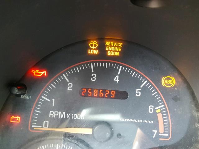 1G2NE52F75M137933 - 2005 PONTIAC GRAND AM S Bordo foto 8