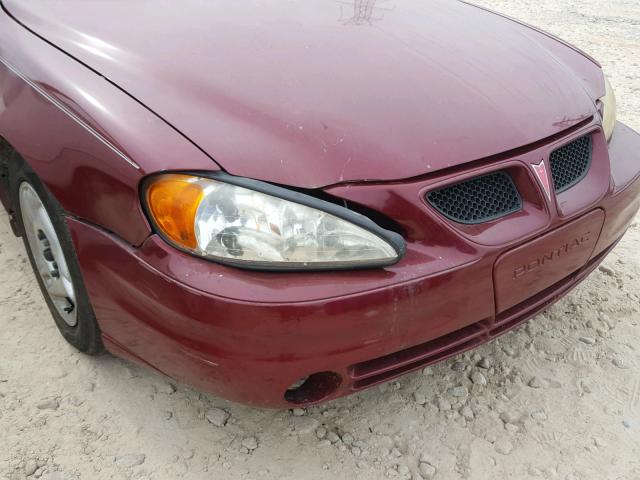 1G2NE52F75M137933 - 2005 PONTIAC GRAND AM S Bordo foto 9