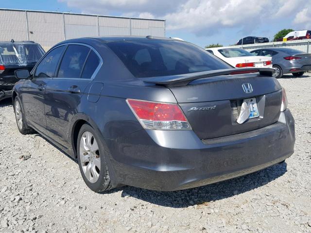 1HGCP26828A139619 - 2008 HONDA ACCORD EXL GRAY photo 3