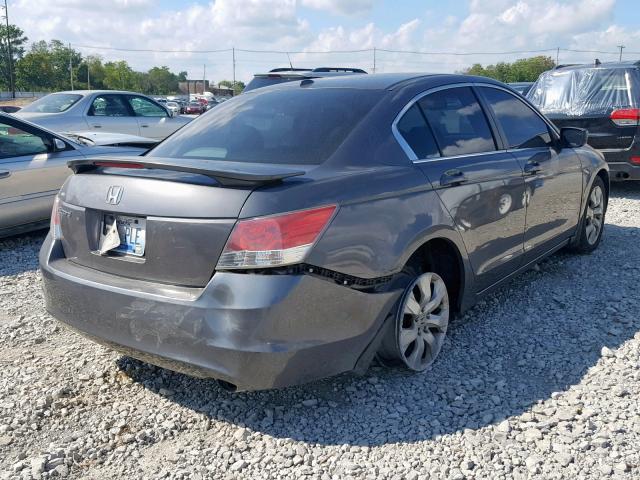 1HGCP26828A139619 - 2008 HONDA ACCORD EXL GRAY photo 4