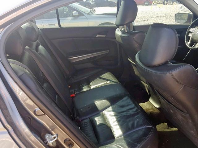 1HGCP26828A139619 - 2008 HONDA ACCORD EXL GRAY photo 6