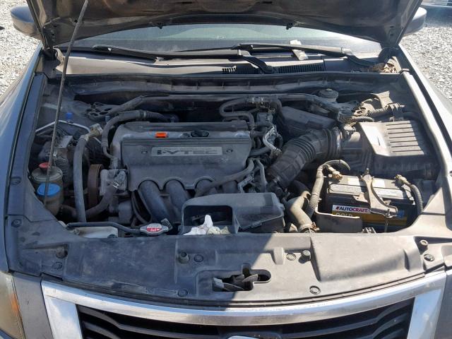 1HGCP26828A139619 - 2008 HONDA ACCORD EXL GRAY photo 7