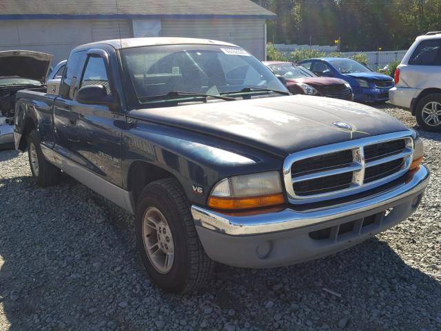 1B7GL22XXWS581810 - 1998 DODGE DAKOTA GREEN photo 1