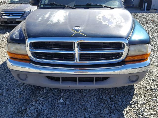 1B7GL22XXWS581810 - 1998 DODGE DAKOTA GREEN photo 7