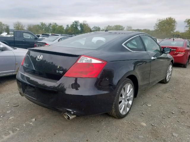 1HGCS22829A010589 - 2009 HONDA ACCORD EXL BLACK photo 4