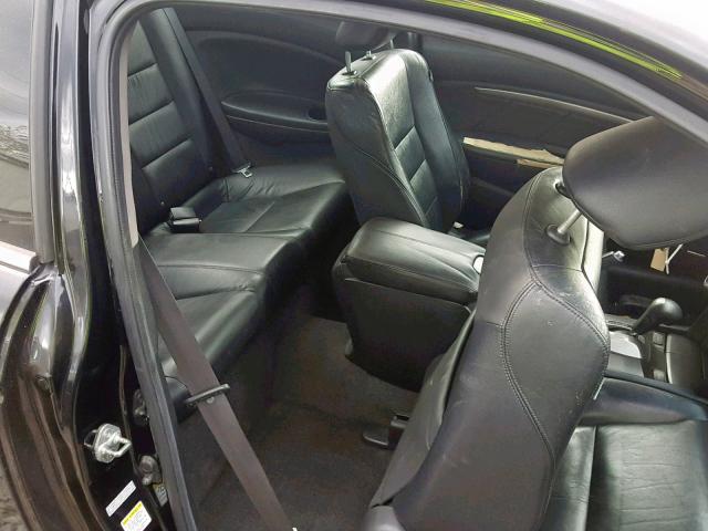 1HGCS22829A010589 - 2009 HONDA ACCORD EXL BLACK photo 6