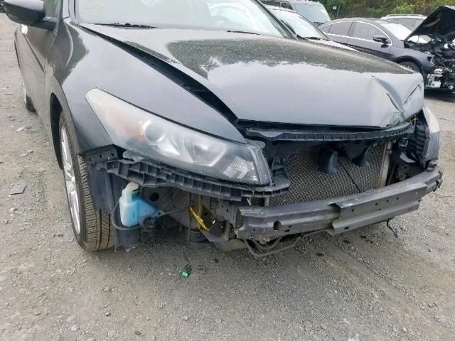 1HGCS22829A010589 - 2009 HONDA ACCORD EXL BLACK photo 9