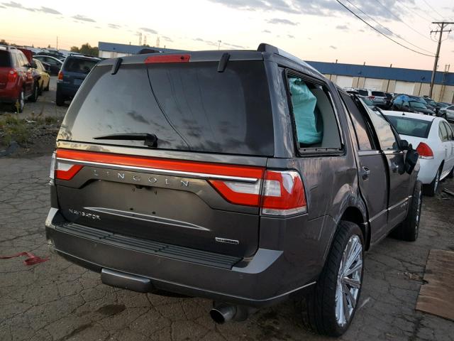 5LMJJ2JT9FEJ08062 - 2015 LINCOLN NAVIGATOR Сұр фото 4