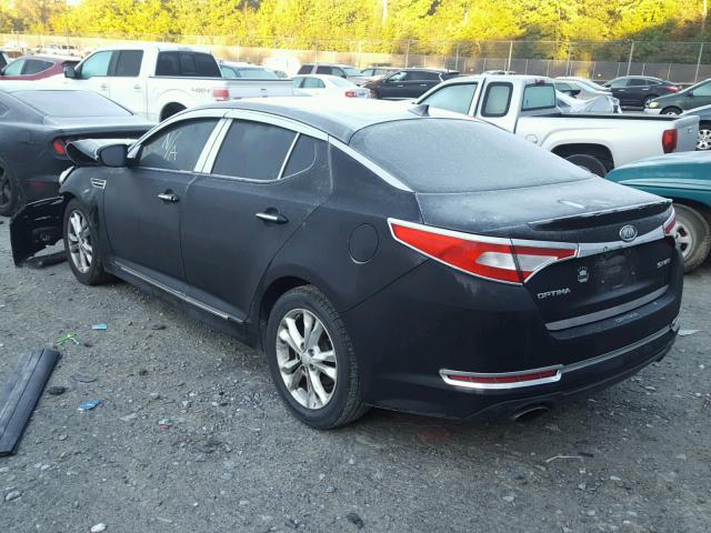 KNAGR4A67B5115017 - 2011 KIA OPTIMA SX BLACK photo 3