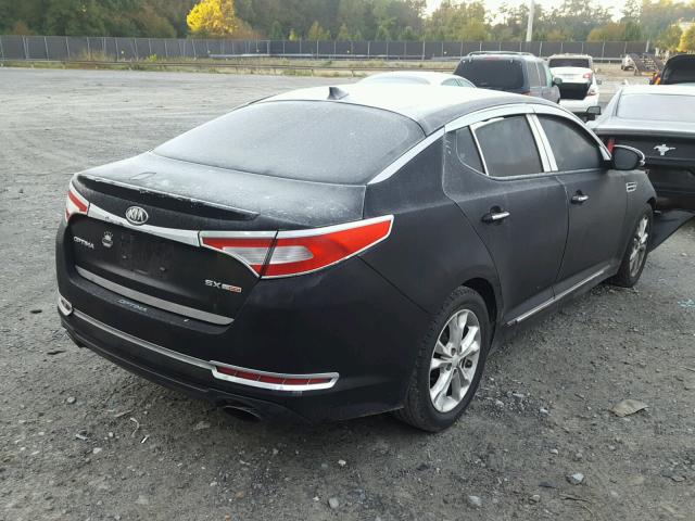 KNAGR4A67B5115017 - 2011 KIA OPTIMA SX BLACK photo 4