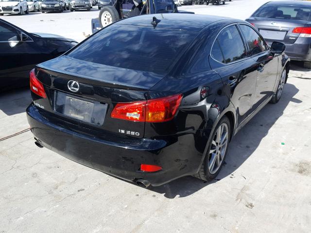 JTHBK262282076843 - 2008 LEXUS IS 250 BLACK photo 4