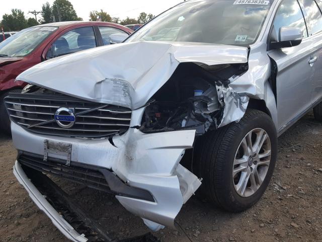 YV4612RK6F2642806 - 2015 VOLVO XC60 T5 SILVER photo 9