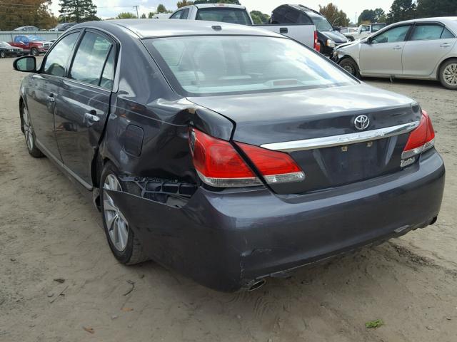 4T1BK3DB6BU407859 - 2011 TOYOTA AVALON BAS GRAY photo 3