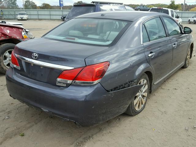 4T1BK3DB6BU407859 - 2011 TOYOTA AVALON BAS GRAY photo 4