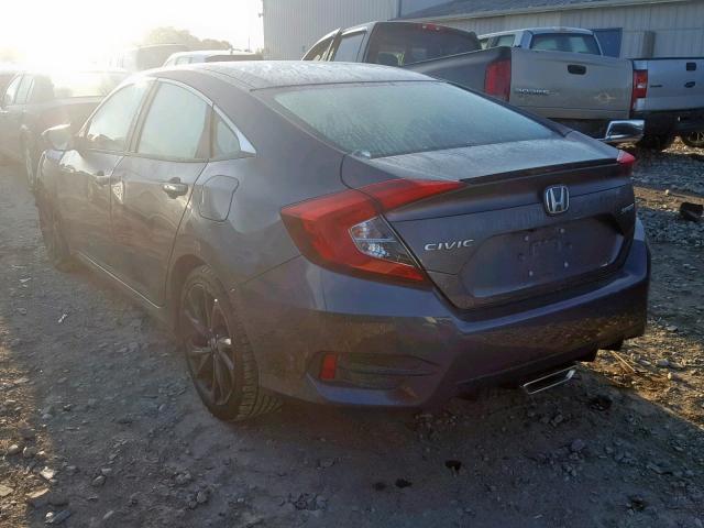 19XFC2F82KE002630 - 2019 HONDA CIVIC SPOR GRAY photo 3